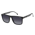 Carrera 8064/S 80S Sporty Men's Rectangular Sunglasses Black White
