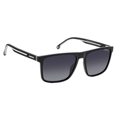 Carrera 8064/S 80S Sporty Men's Rectangular Sunglasses Black White