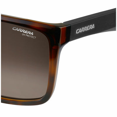 Carrera 5039/S 2OS Men’s Rectangular Sunglasses Brown Havana Matte Black