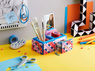 LEGO 41907 DOTS Desk Organizer with Drawer, DIY Craft Set