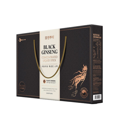 CJ Wellcare Hanppuri Black Ginseng Liquid Sticks 30 x 8.2ml Portable