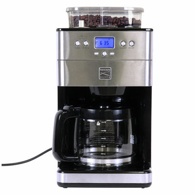 Kenmore Grind and Brew Coffee Maker KKECMGBSSAU Black 12 Cup Stainless Steel