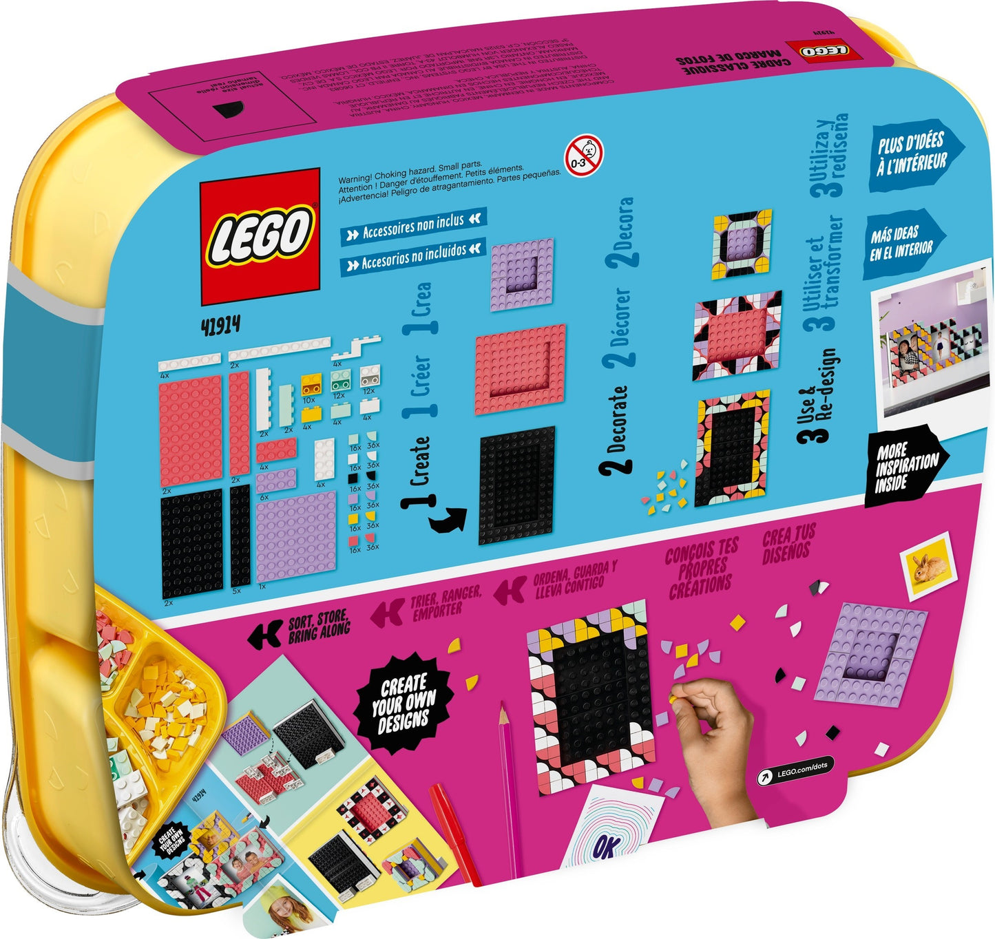 LEGO 41914 DOTS Creative Picture Frames Kit - DIY Photo Frame Set
