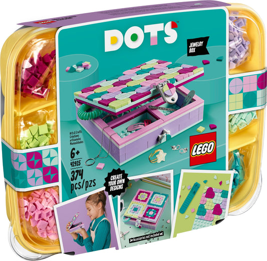 LEGO 41915 DOTS Jewelry Box - DIY Craft Kit for Kids - Auzzistore