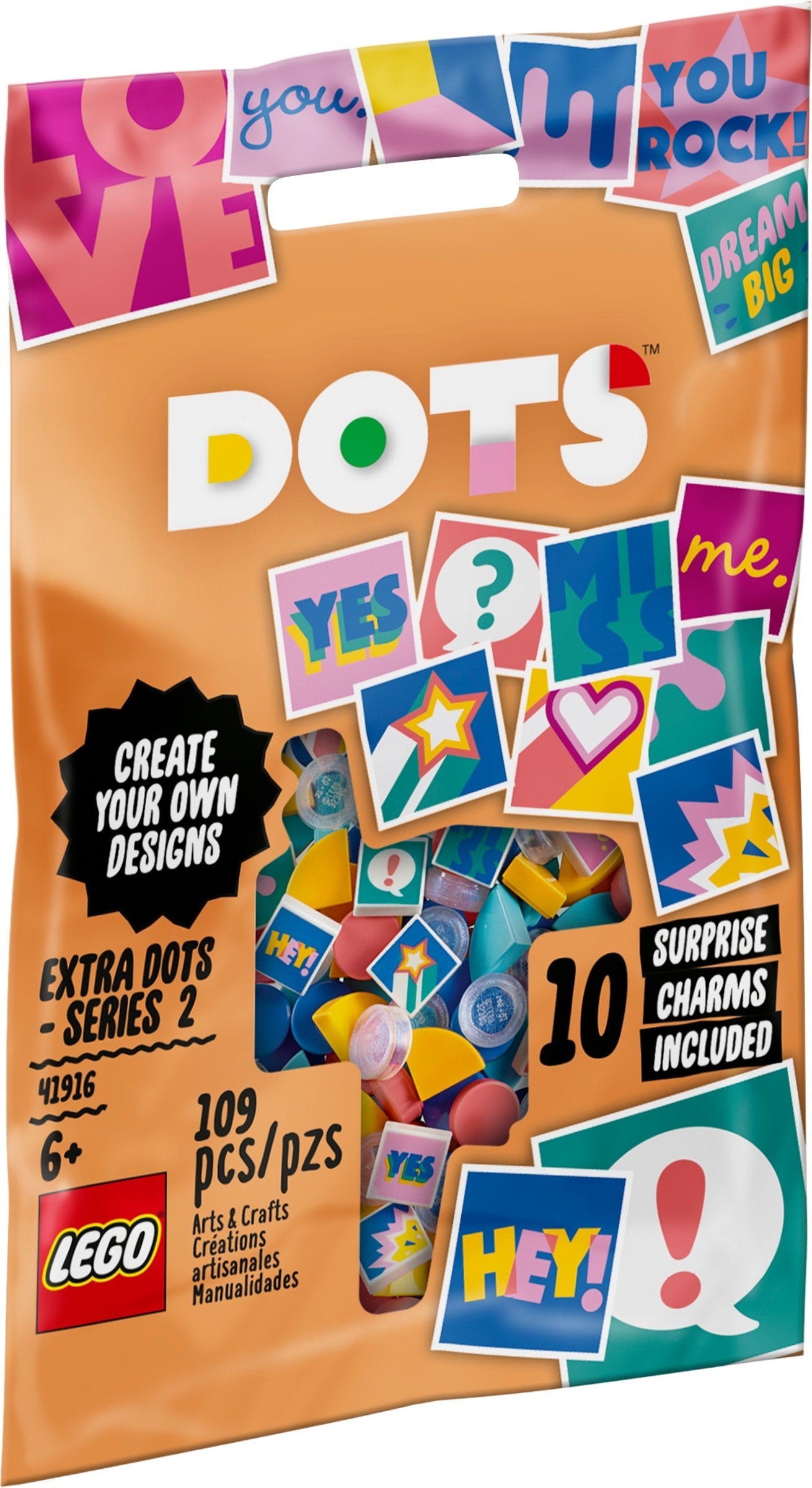 LEGO 41916 Extra DOTS - Series 2 - Tiles for Arts & Crafts