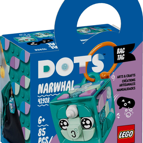 LEGO 41928 Narwhal Bag Tag - Cute DIY Accessory - Auzzistore
