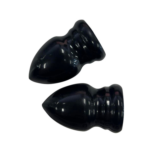 Windoware 16mm Black Curtain Rod Acorn Finial 2 Pack - Elegant Design - Easy Install