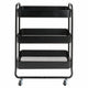 Neatfreak Extra Wide Rolling Cart 3 Tier Metal Trolley 4 Castor Wheels