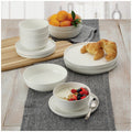 Mikasa Alyssa Bone China Dinner 16 Piece Set White Stylish for 4