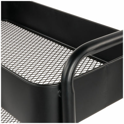 Neatfreak Extra Wide Rolling Cart 3 Tier Metal Trolley 4 Castor Wheels