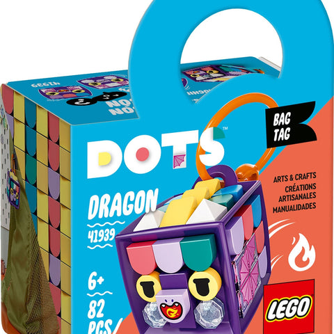 LEGO 41939 Bag Tag Dragon - Customizable Key Chain for Kids - Auzzistore