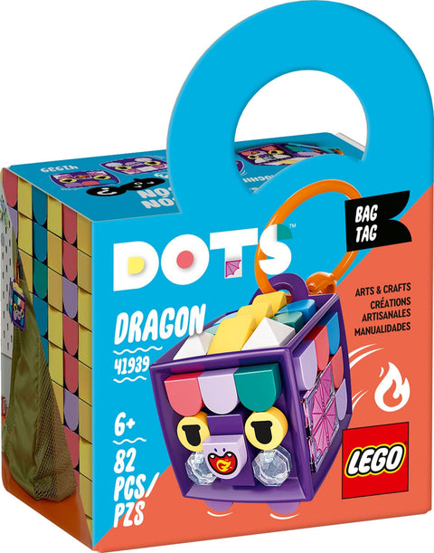 LEGO 41939 Bag Tag Dragon - Customizable Key Chain for Kids - Auzzistore