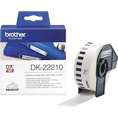 Brother White Cont. Paper Roll Direct Thermal Roll 2.9x 30.5m