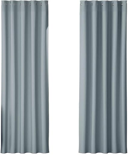 Artiss 2X Blockout Curtains Eyelet 180x213cm Grey