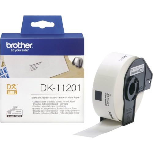 Brother WHITE STANDARD ADDRESS LABELS, 29MM X 90MM 400 LABELS PER ROLL