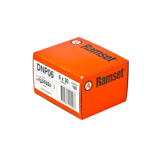 Ramset Ramplug 6 x 30mm Nylon Anchor 100 Pack Anti-Rotation Barbs - Auzzistore