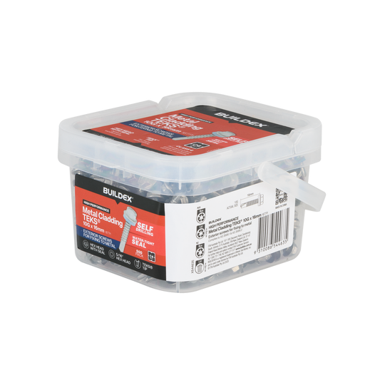 Buildex Teks Screws - 10g x 16mm - Class 4 - 500 Pack - Self-Drilling - Corrosion Resistant – view 2 - Auzzistore