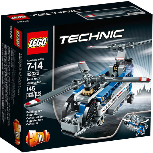 LEGO 42020 Twin-Rotor Helicopter: 2-in-1 Rescue Build - Auzzistore