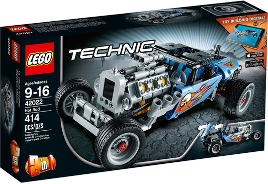 LEGO 42022 Hot Rod: Build & Race a Cool V6 Engine Car - Auzzistore