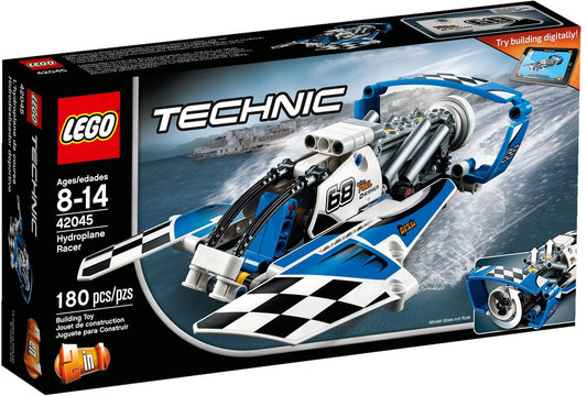 LEGO 42045 Hydroplane Racer: Build & Race 2-in-1 Speed Boat - Auzzistore