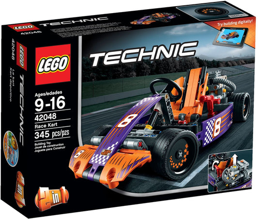 LEGO 42048 Race Kart: Build & Race a 2-in-1 Supercar - Auzzistore