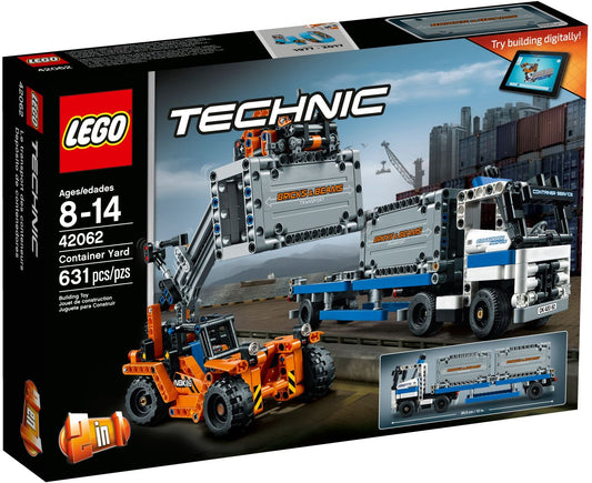 LEGO 42062 Container Yard & Truck Building Set - Auzzistore