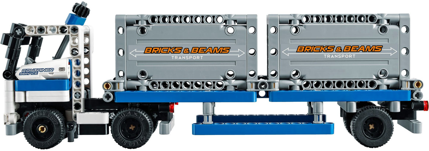 LEGO 42062 Container Yard & Truck Building Set