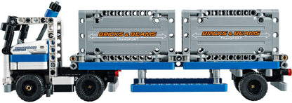 LEGO 42062 Container Yard & Truck Building Set