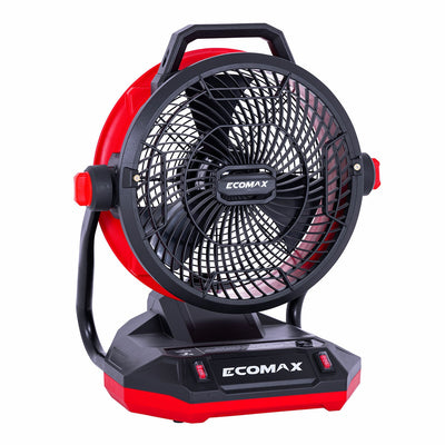 Ecomax 30cm Misting Fan EMF503014M Red Black PP/Metal Portable