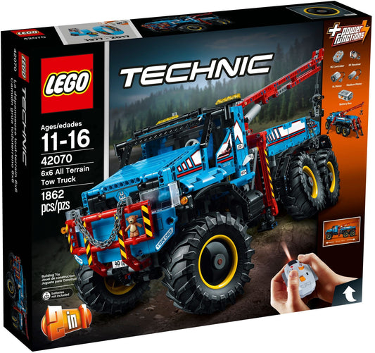 LEGO 42070 6x6 All Terrain Tow Truck RC 2-in-1 Technic - Auzzistore