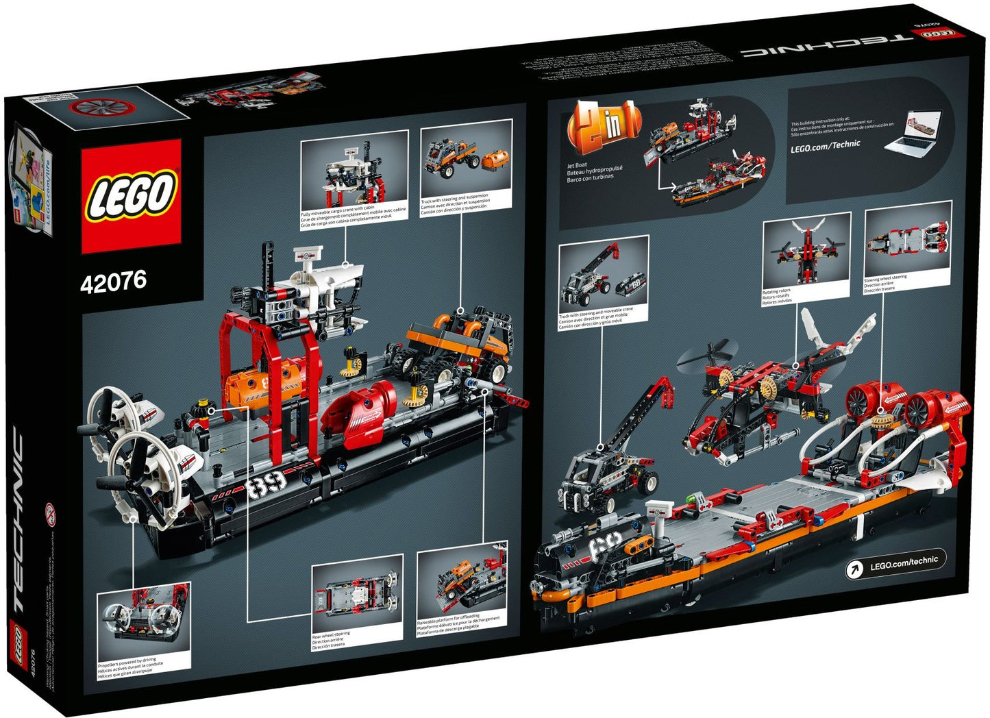 LEGO 42076 Hovercraft & Truck: Build 2-in-1 Set