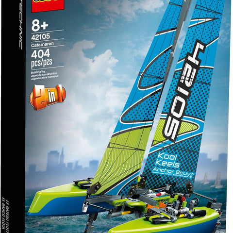 LEGO 42105 Catamaran - Floating Toy Sailboat & Powerboat 2-in-1 - Auzzistore