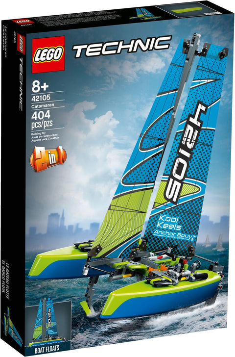 LEGO 42105 Catamaran - Floating Toy Sailboat & Powerboat 2-in-1 - Auzzistore