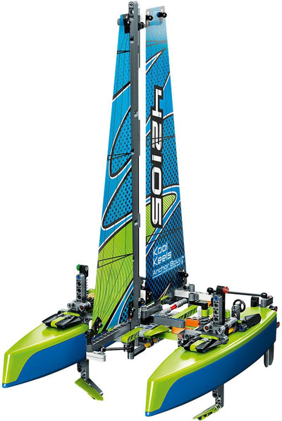 LEGO 42105 Catamaran - Floating Toy Sailboat & Powerboat 2-in-1