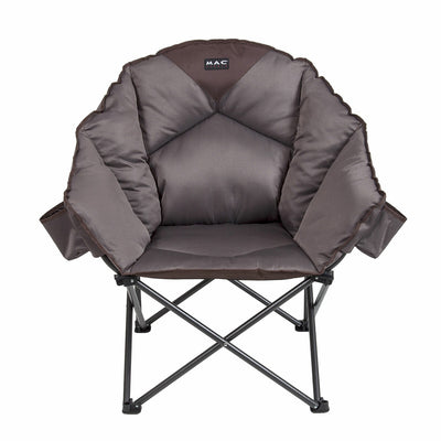 Mac Sports Extra Padded Club Chair C932S Brown Portable 227kg Capacity