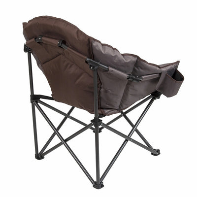 Mac Sports Extra Padded Club Chair C932S Brown Portable 227kg Capacity
