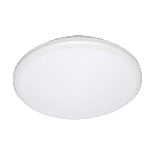 Brilliant 30cm Tri Colour IP54 Kleo Slimline LED Oyster Ceiling Light - 2000 Lumens - White - Auzzistore