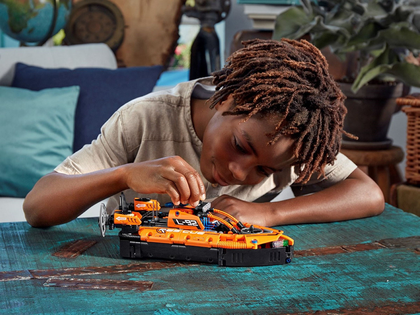 LEGO 42120 Rescue Hovercraft & Twin-Engine Aircraft Building Kit