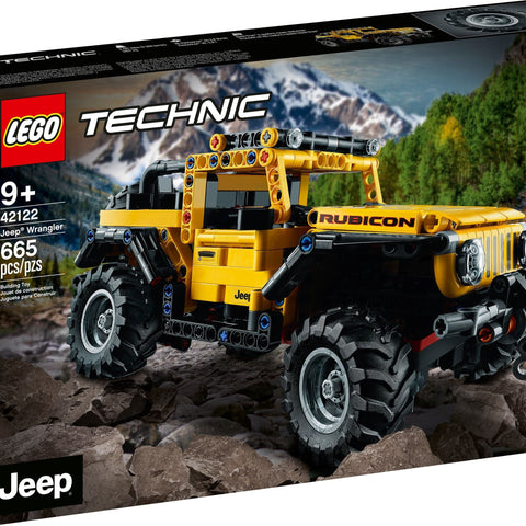 LEGO 42122 Technic Jeep Wrangler 4x4 Toy Car, Off Roader SUV Model Building Set - Auzzistore