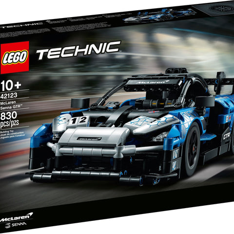 LEGO 42123 Technic McLaren Senna GTR Racing Sports Car, Vehicle Construction - Auzzistore