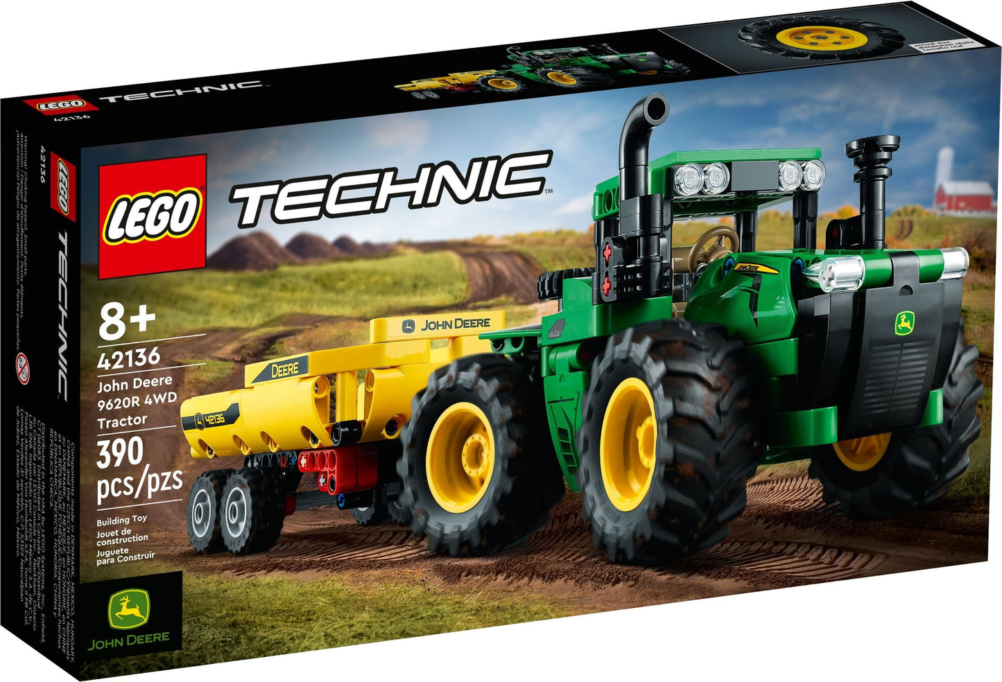 LEGO Technic Series 42136 John Deere 9620R 4WD Tractor