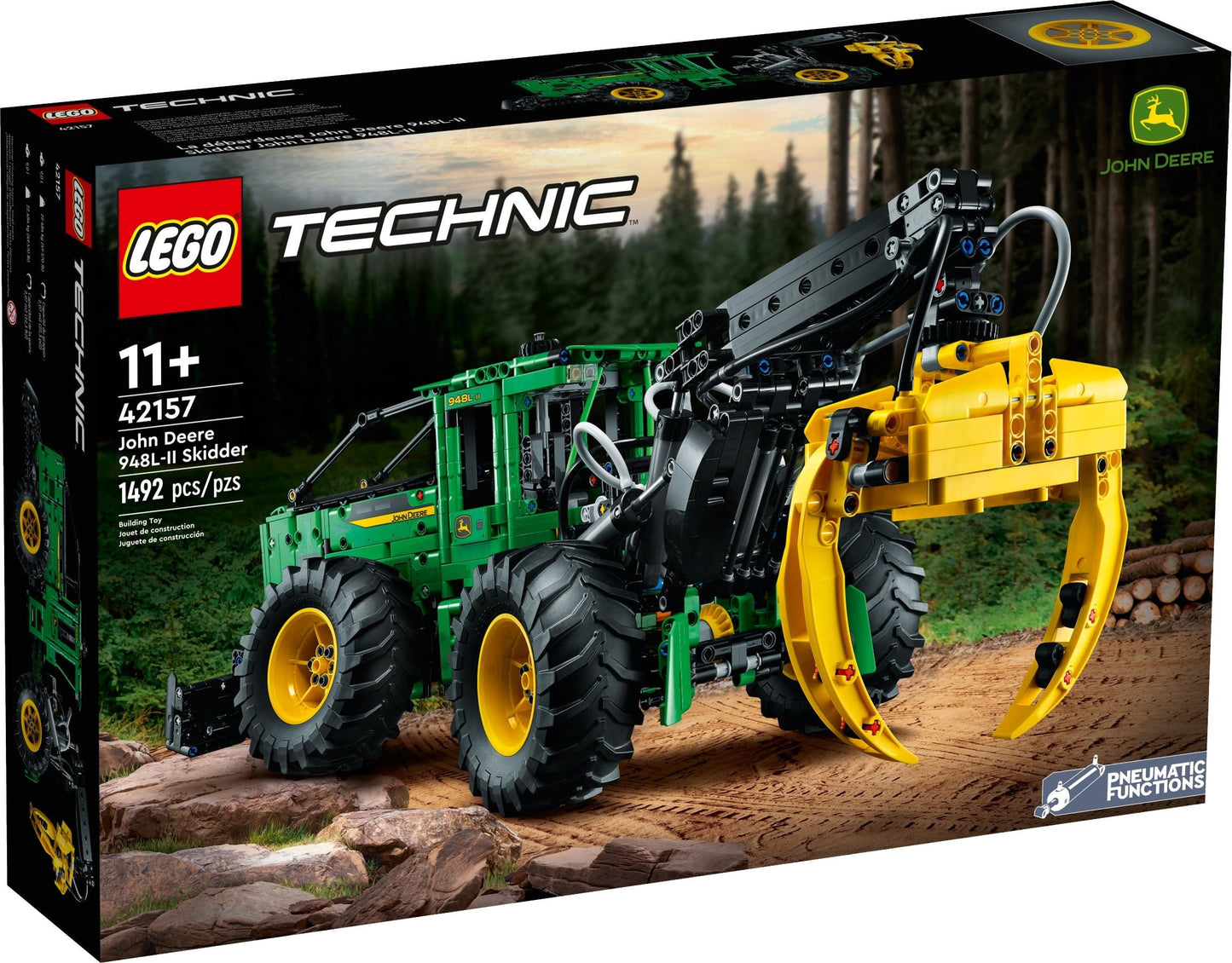 LEGO Technic Series 42157 John Deere 948L-II Skidder- Auzzi Store