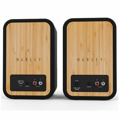 House of Marley Get Together Duo Wireless Speakers EM-JA019-SB Black/Timber Stylish