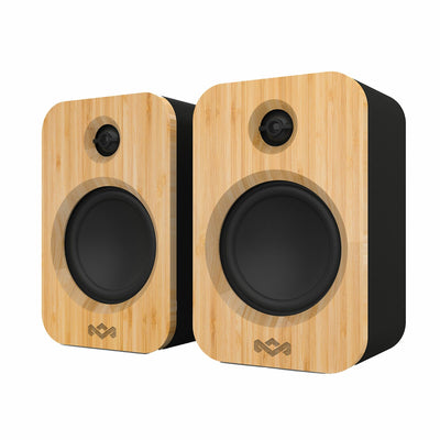 House of Marley Get Together Duo Wireless Speakers EM-JA019-SB Black/Timber Stylish
