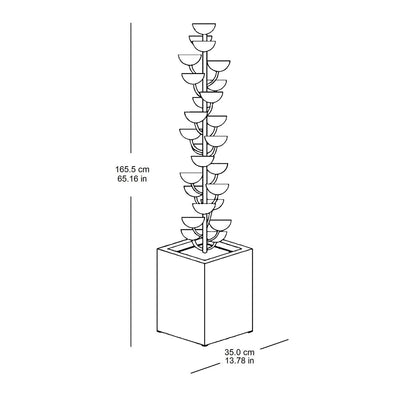 Bond Bloomington 31 Cup Cascading Fountain 1.65m Copper Brushed Bronze