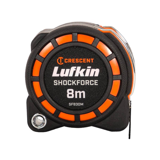 Crescent Lufkin Shockforce Tape Measure 8m x 30mm - Orange - Auzzistore