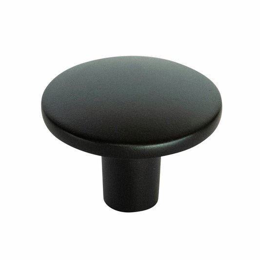Taskmaster 37mm Matte Black Cabinet Knob - 37mm - Steel - 1 Pack