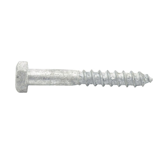 Zenith M8 x 60mm Hot Dipped Galvanised Coach Screw Each - Steel - Durable - Auzzistore