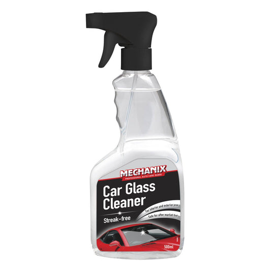 Mechanix Car Glass Cleaner - 500ml Spray Bottle - Streak-Free Clarity