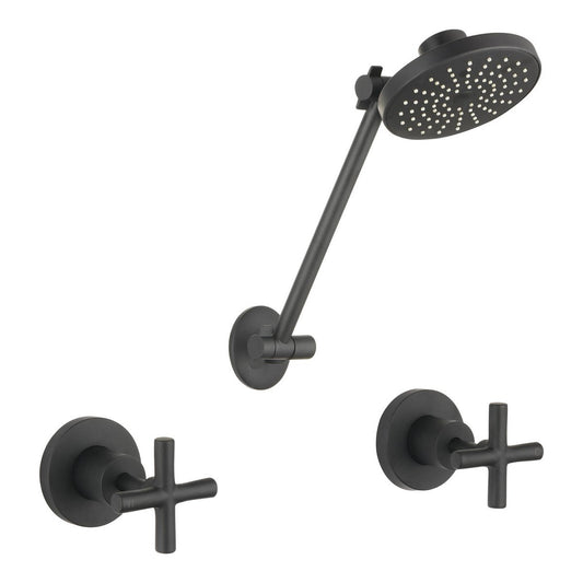 Mondella Wels Shower Set - 9L/min - Matte Black - All Directional - 304 Stainless Steel